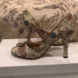 Casadei closed toe high heel shoe with buckle